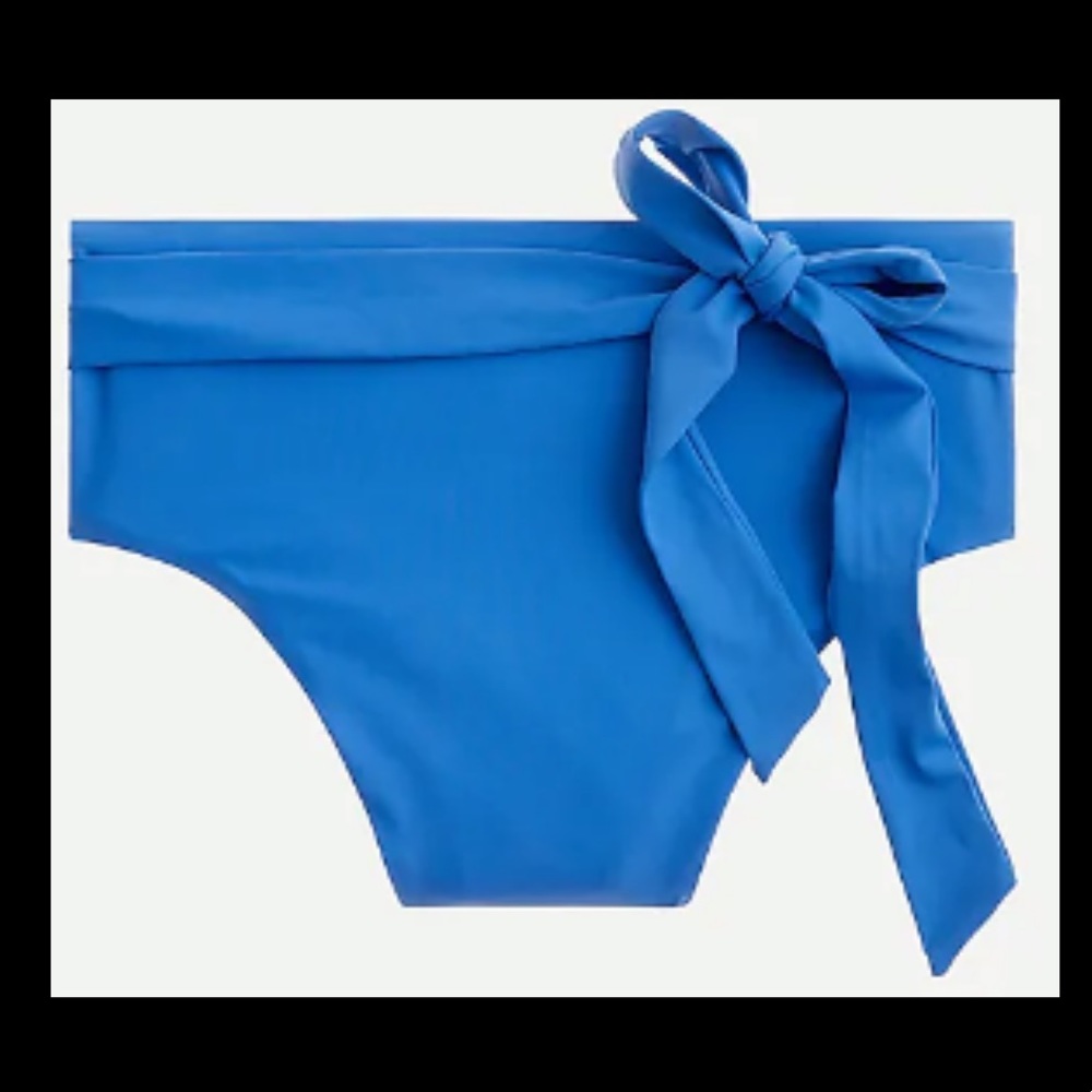 High waisted tie bikini bottoms
